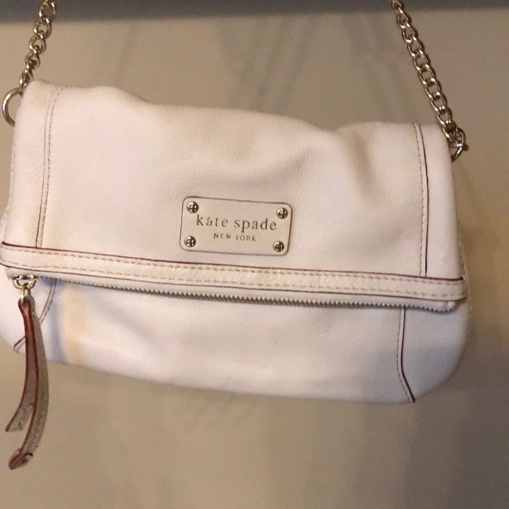 👗Vintage Kate Spade Fold over bag zips and pocket